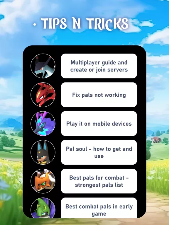 Pals Guide For Palworld Game