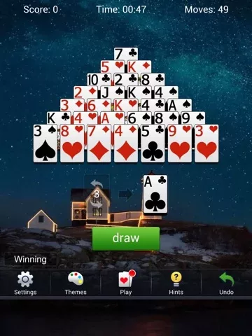 Pyramid Solitaire Classic Card