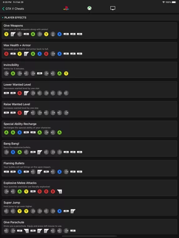 All Cheats for GTA V (5)