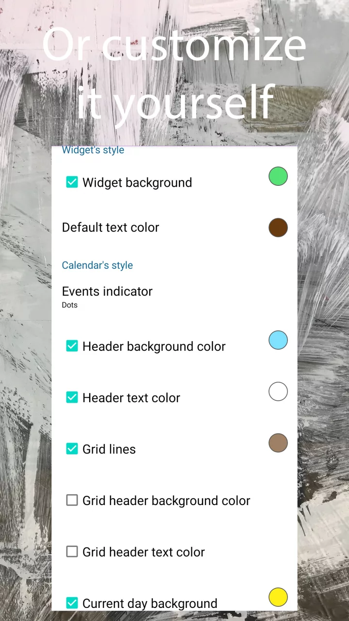 Mature Calendar Widget