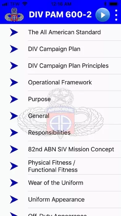 82 Airborne Division Pam 600-2