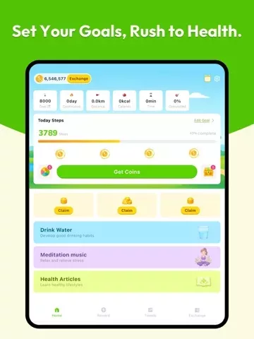 StepsRush:Step & Water Tracker
