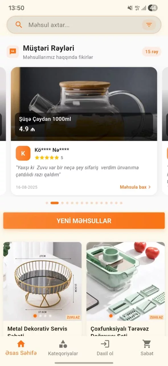 Zuvu - Onlayn Alış-veriş