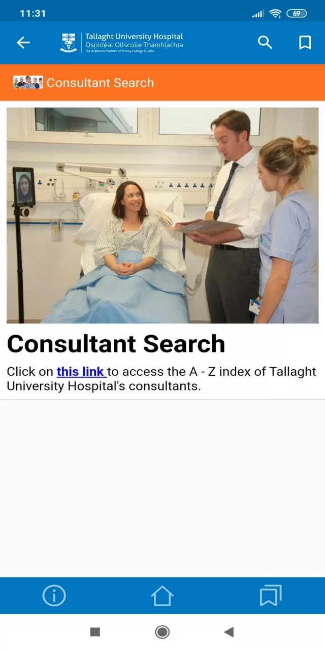 TUH Patient App: Tallaght Univ