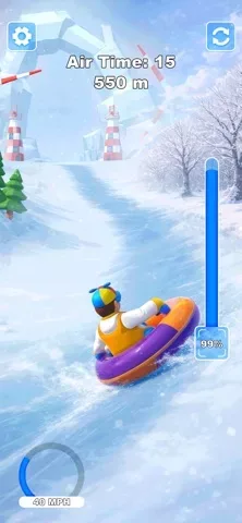 Sled Snow Surfers Slide Game