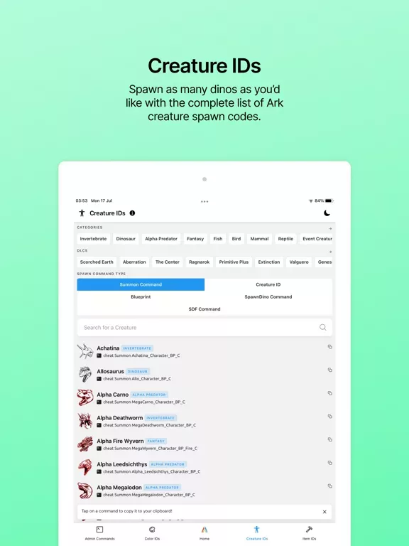 Ark IDs - Admin Commands & IDs