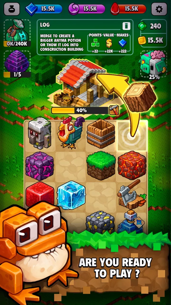 MergeCraft: Mine and Build