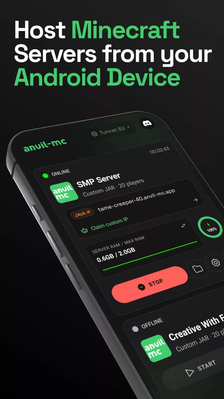 Anvil-MC: Minecraft Servers