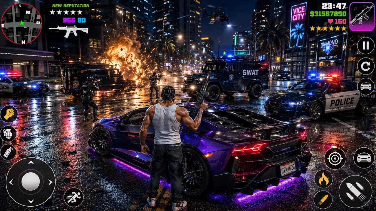 Mafia City Crime Simulator Pro