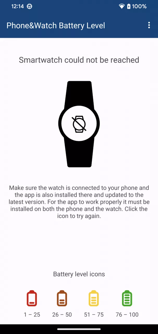 Phone & Watch Battery Level