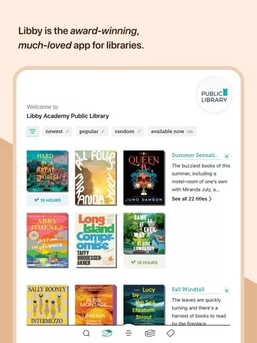 Libby, Библиотечное приложение