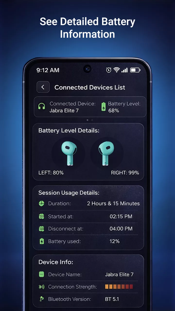 Bluetooth Device Battery Level