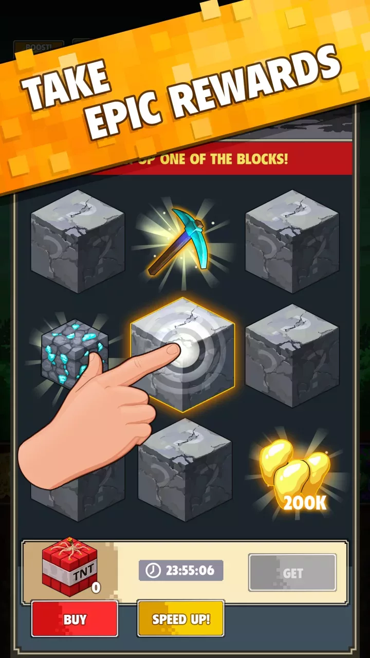 Minetap 3D: Idle-Merge RPG