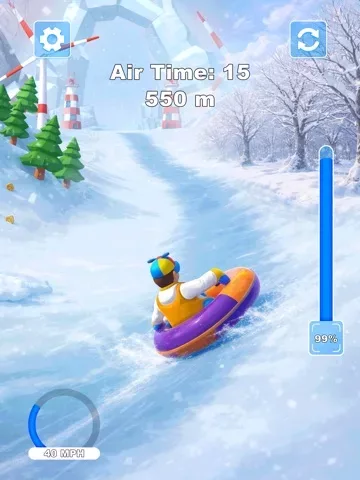 Sled Snow Surfers Slide Game