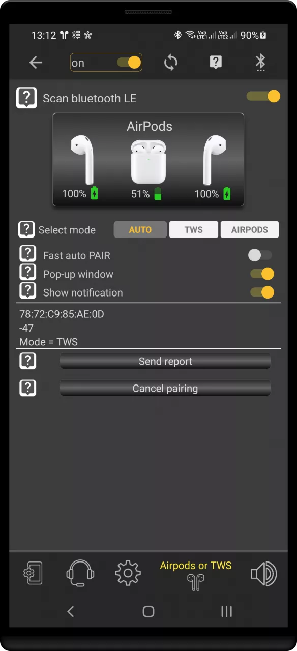 Bluetooth Widget Battery +