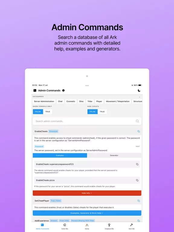 Ark IDs - Admin Commands & IDs