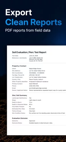 PercLog: Soil Evaluations