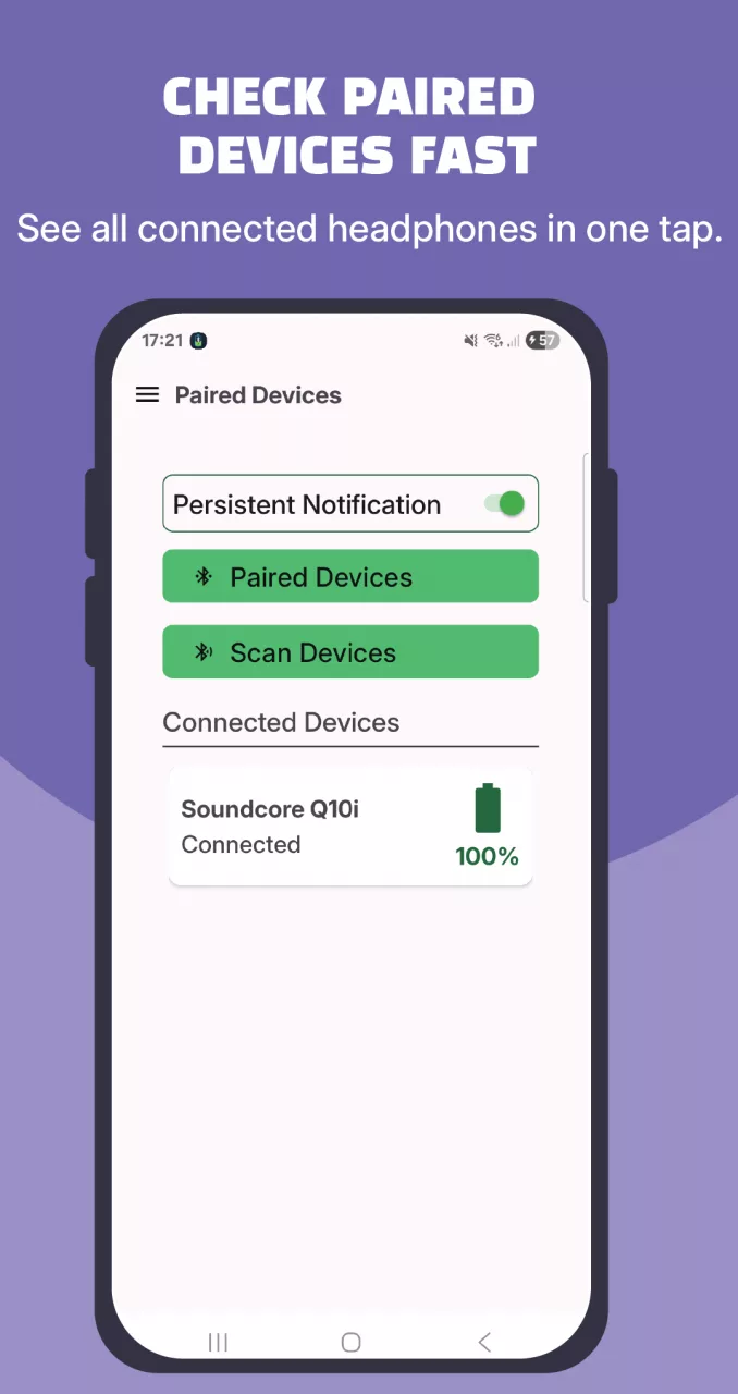 Bluetooth Battery Indicator