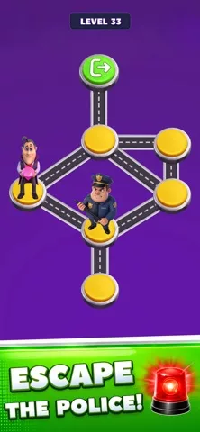 Police Escape! Match Villains