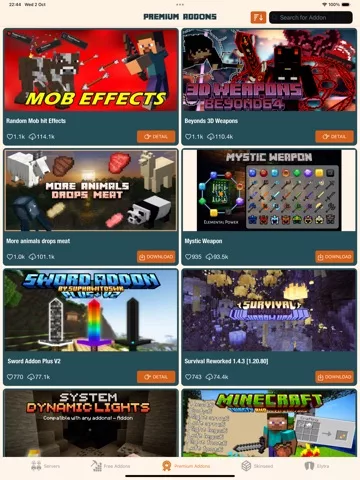MCPE Addons for Minecraft PE ^