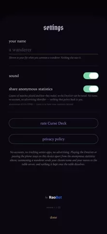 Curse Deck