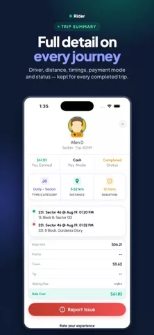 HireMe - Taxi Booking App