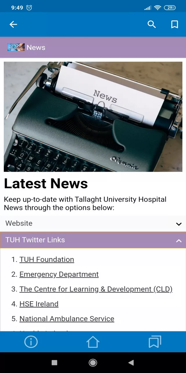 TUH Patient App: Tallaght Univ