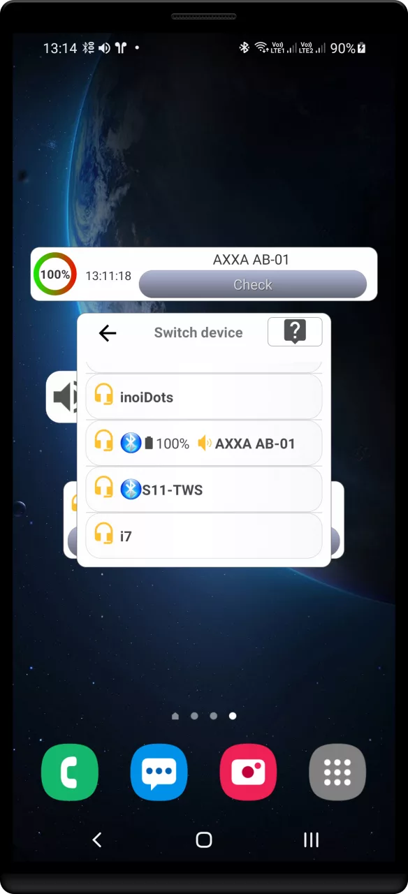 Bluetooth Widget Battery +