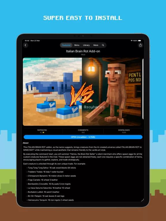 Master Mods For Minecraft PE
