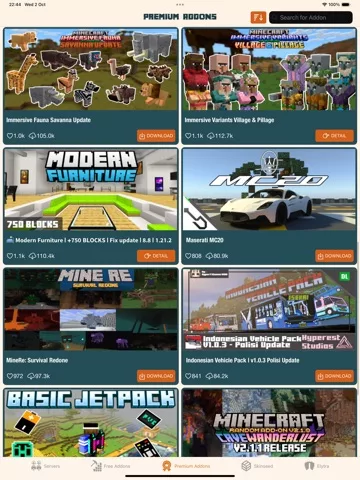 MCPE Addons for Minecraft PE ^