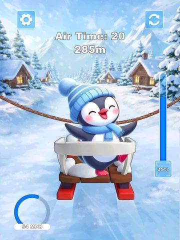 Sled Snow Surfers Slide Game