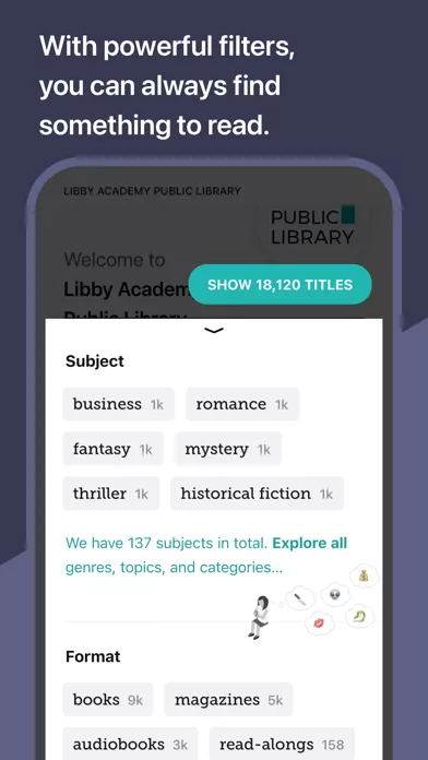 Libby, Библиотечное приложение