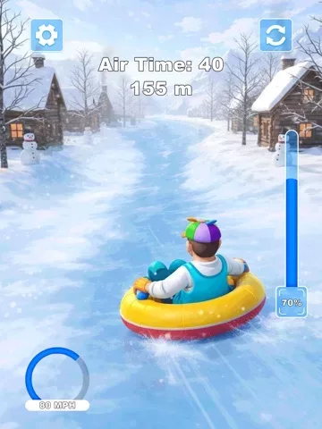 Sled Snow Surfers Slide Game