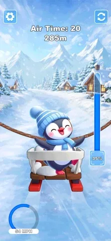 Sled Snow Surfers Slide Game