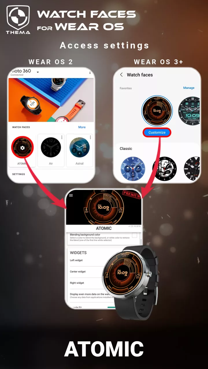 Atomic Watch Face