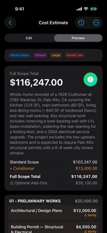 Forge: Contractor Estimates