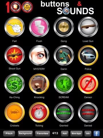 100 Buttons: Кнопки и звуки