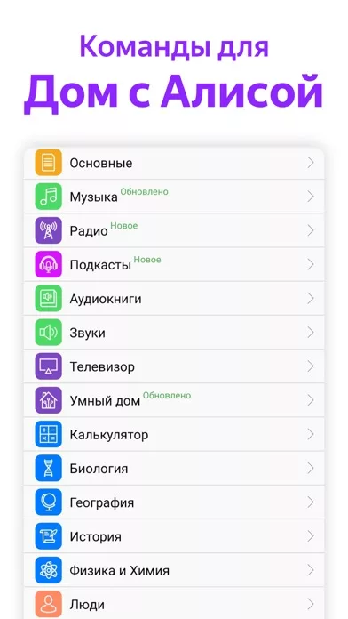 Команды для Дом с Алиса