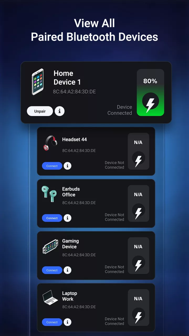 Bluetooth Device Battery Level
