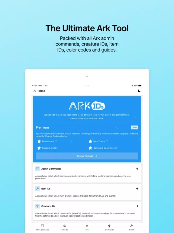 Ark IDs - Admin Commands & IDs