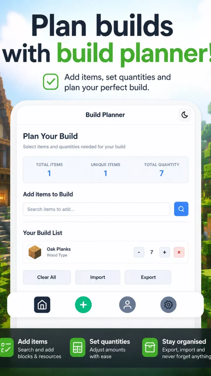 Minecraft Checklist