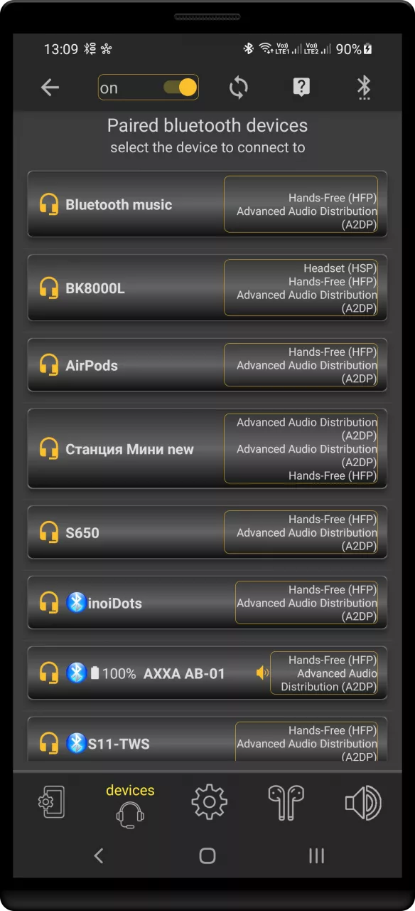 Bluetooth Widget Battery +