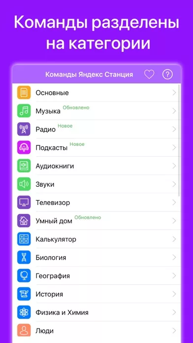 Команды для Яндекс Станция