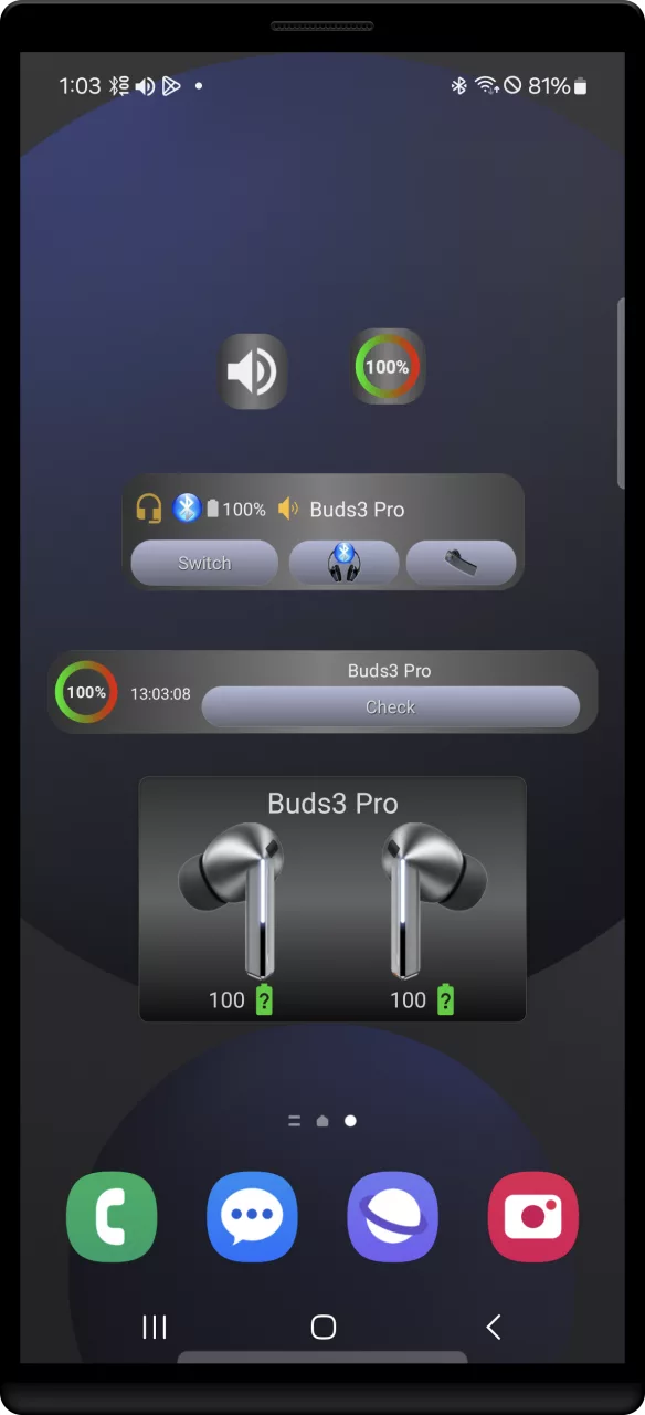 Bluetooth Widget Battery +
