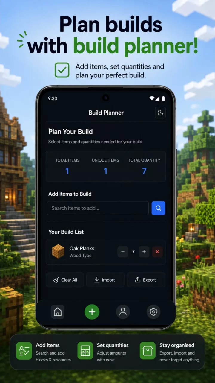 Minecraft Checklist
