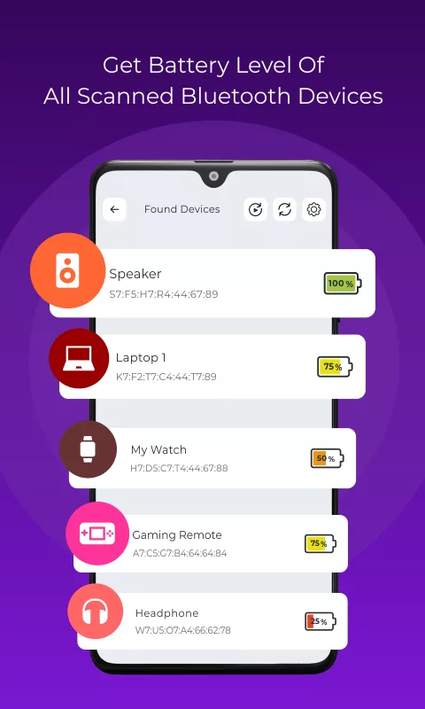 Bluetooth Battery Indicator