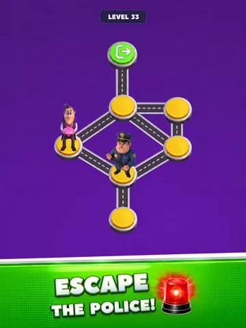 Police Escape! Match Villains