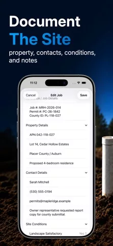 PercLog: Soil Evaluations