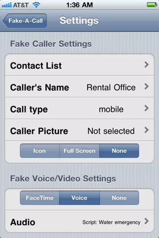 Fake-A-Call ™