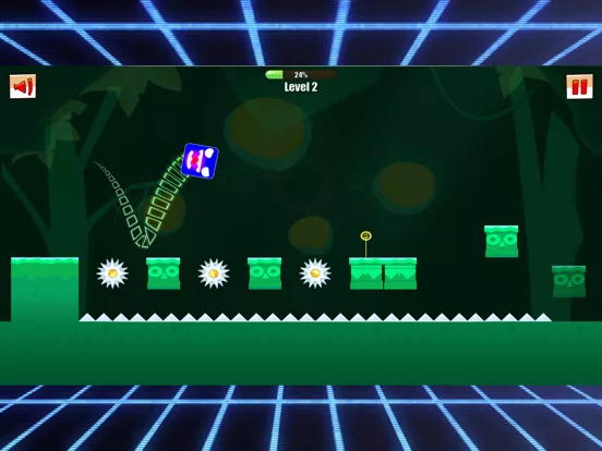 Square Dash GeoMetry jump fast